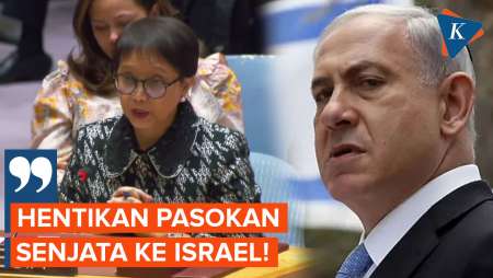 Di Hadapan DK PBB, Menlu Retno Serukan Pasokan Senjata ke Israel Dihentikan