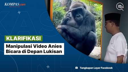 [KLARIFIKASI] Manipulasi Video Anies Bicara di Depan Lukisan