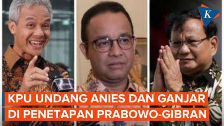 Anies dan Ganjar Diundang Hadir di Penetapan Prabowo-Gibran Besok