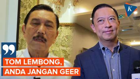 Luhut Minta Tom Lembong Jangan Geer soal Contekan untuk Jokowi 