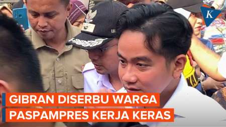 Gibran Diserbu Antusias Pengungsi Kebakaran di Gang Sempit, Paspampres Kerja Keras