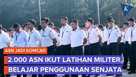 2.000 ASN Ikut Komcad, Dapat Pengetahuan Dasar Militer dan Latihan Menembak