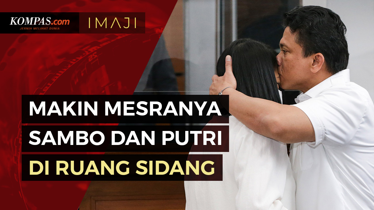 Makin Mesra, Ferdy Sambo Cium dan Peluk Putri Candrawathi di Ruang Sidang