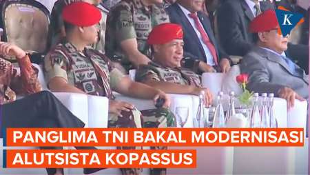 Panglima TNI Janji Modernisasi Alutsista di Acara HUT ke-72 Kopassus