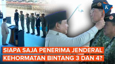 Daftar Tokoh dan Purnawirawan TNI yang Dapat Jenderal Kehormatan Bintang 3 dan 4 dari Prabowo