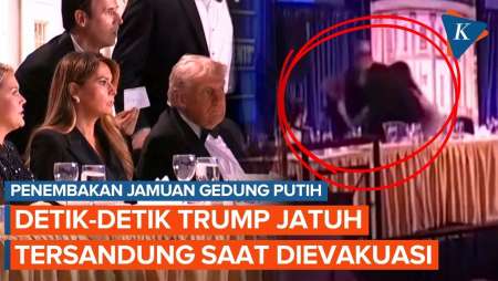 Detik-detik Trump Jatuh Tersandung Saat Dievakuasi Usai Penembakan Di Jamuan Gedung Putih
