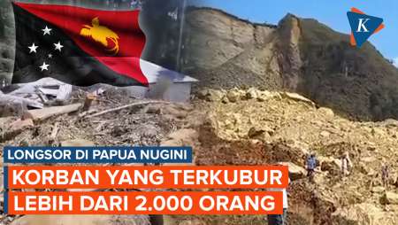 2.000 Orang Terkubur Hidup-hidup akibat Longsor di Papua Nugini