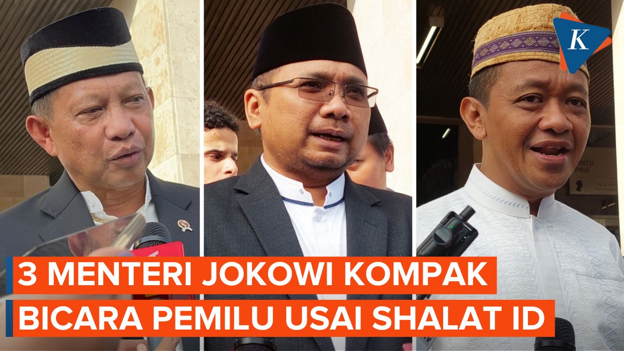 Ucapkan Idul Fitri 3 Menteri Jokowi: Saling Memaafkan dan "Move On" dari Pemilu