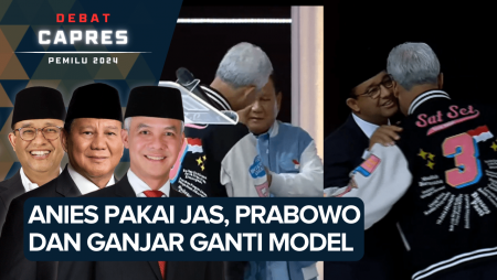 Momen Paslon Memasuki Arena Debat, Anies Konsisten, Prabowo dan Ganjar Ganti Lagi