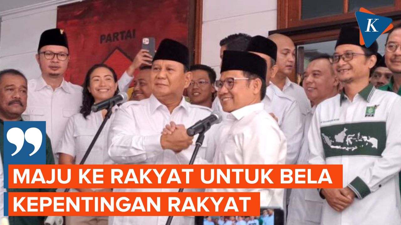 Prabowo-Cak Imin Klaim Koalisi Gerindra-PKB Akan Bela Kepentingan Rakyat