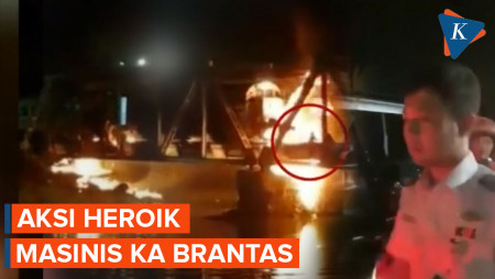 Aksi Heroik Masinis KA Brantas, Sempat Minta Penumpang Pindah ke Kereta Belakang