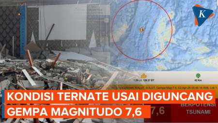 Gempa Magnitudo 7,6 Terasa Hingga Ternate, BMKG: Tsunami Tidak Signifikan