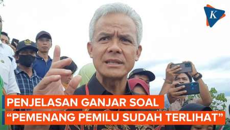 Ganjar Jelaskan soal Pernyataan Pemenang Pemilu Sudah Terlihat