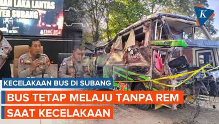 Ngerii! Bus Rombongan SMK Lingga Kencana Depok Tetap Melaju Tanpa Rem Saat Kecelakaan di Subang