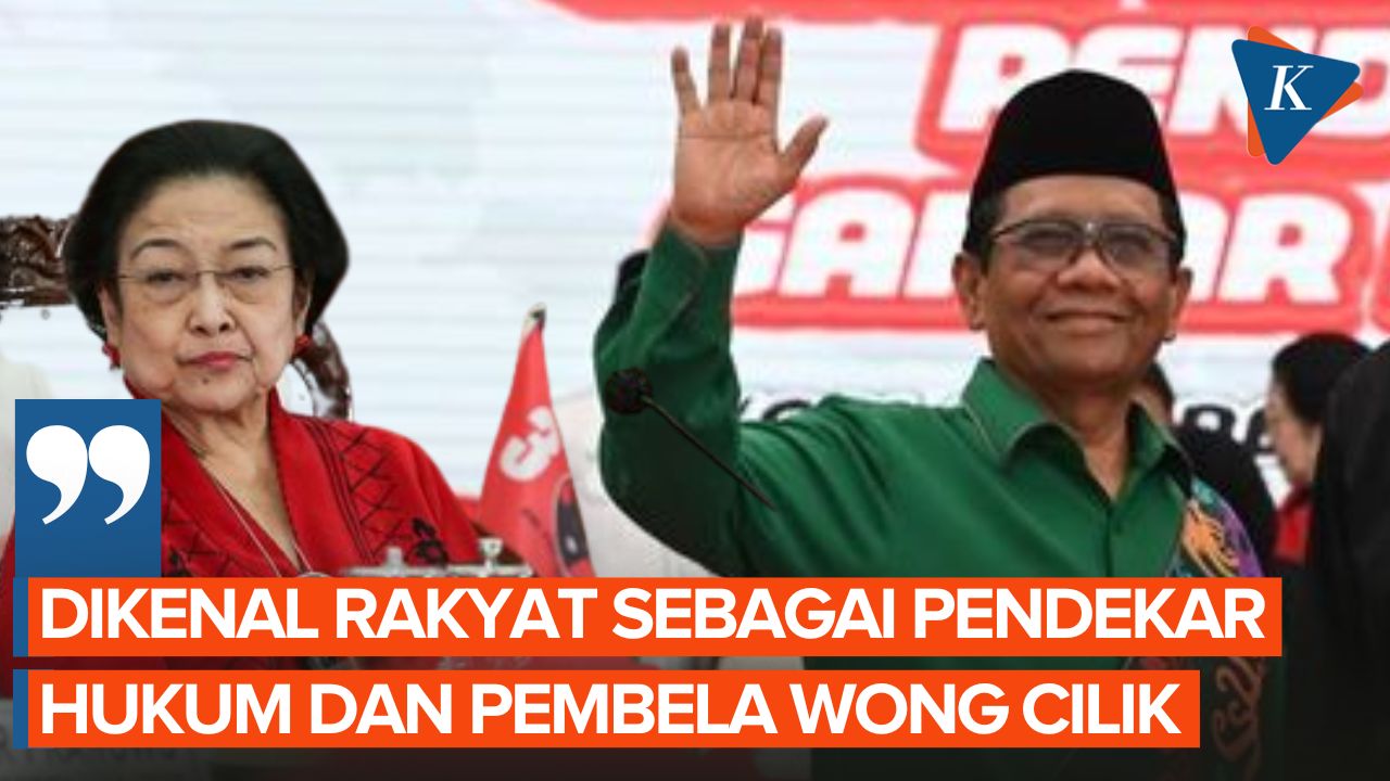 Jadi Cawapres Ganjar, Mahfud Disanjung Megawati dengan Julukan "Pendekar Hukum"