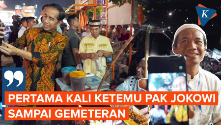 Saat Kedatangan Jokowi Bikin Seorang Pedagang Kerak Telor Gemetaran di…