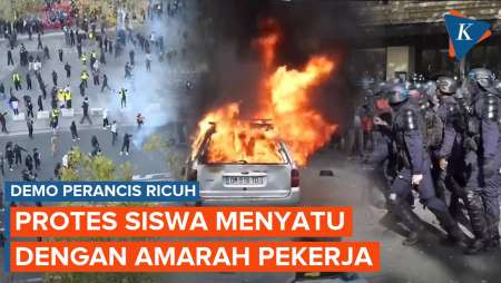 Perancis Membara! Protes Sekolah Berubah Jadi Kemarahan Nasional, 550.000 Orang Turun Ke Jalan