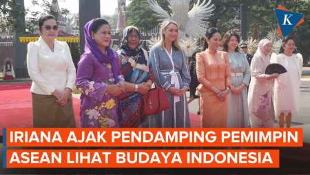 Momen Iriana Jokowi Ajak Para Pendamping Pemimpin ASEAN Kunjungi TMII…