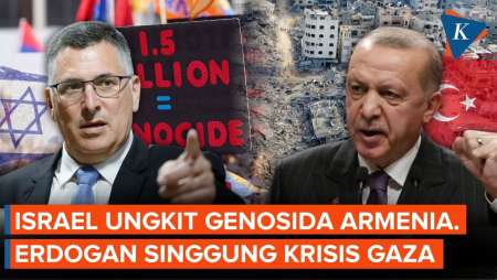 Erdogan Balas Israel Soal Genosida Armenia, Singgung Kematian 73.000 Warga Gaza