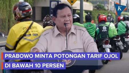 Prabowo Perintah Potongan Tarif Ojol Harus Di Bawah 10 Persen