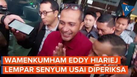 Usai Diperiksa 6 Jam, Wamenkumham Eddy Hiariej Bungkam Tinggalkan Gedung KPK
