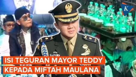 Isi Teguran Mayor Teddy ke Miftah Maulana yang Hina Penjual Es Teh