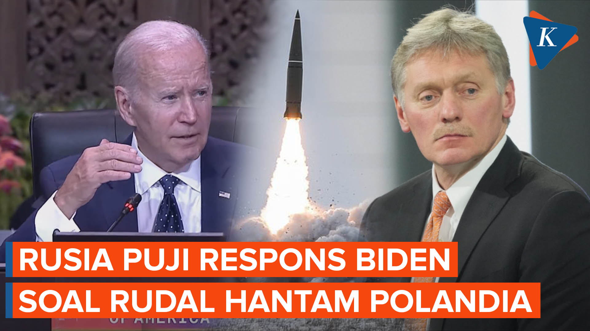 Rusia Puji Biden yang Tetap Tenang Tanggapi Insiden Rudal Hantam Polandia