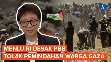 Menlu Retno Desak PBB Tolak Pemindahan Paksa Warga Palestina di Gaza