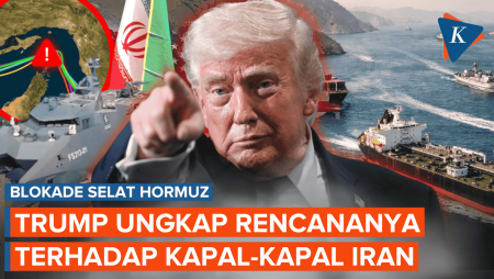 AS Blokade Selat Hormuz, Trump Bocorkan Rencana "Bersihkan" Kapal Iran