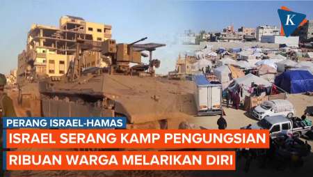 Ribuan Keluarga Palestina Melarikan Diri dari Serangan Darat Israel