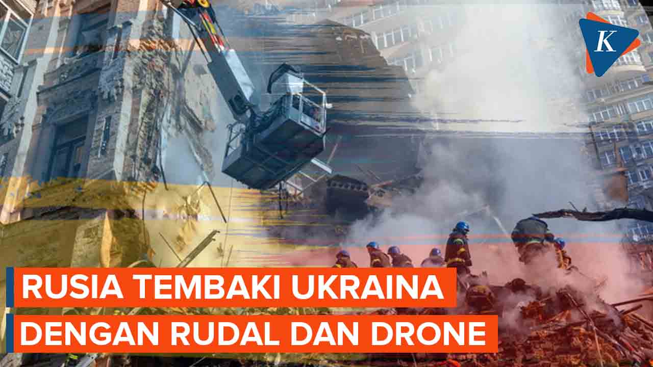 Rusia Kembali Gempur Ukraina dengan Rudal dan Drone