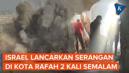 Kota Rafah Diserang Israel Dua Kali dalam Semalam