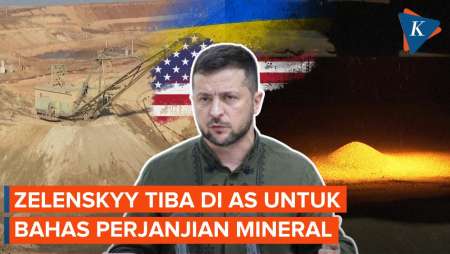 Zelenskyy Tiba di AS, Segera Bertemu Trump Bahas Perjanjian Mineral