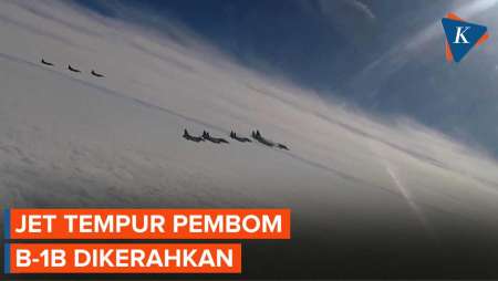 Tanggapi Uji Peluncuran Rudal Baru Korut, AS-Jepang-Korsel Latihan Jet Tempur Pembom