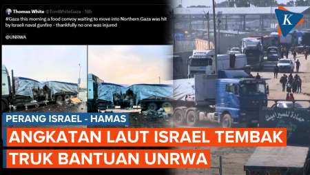 Israel Tembak Truk Bantuan UNRWA untuk Palestina di Gaza Utara