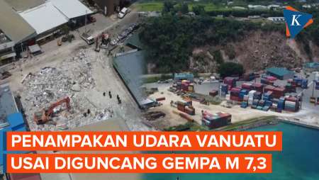 Penampakan Udara Vanuatu Usai Diguncang Gempa Magnitudo 7,3