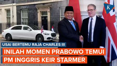 Momen Prabowo Temui PM Inggris Keir Starmer Usai Bertemu Raja Charles III