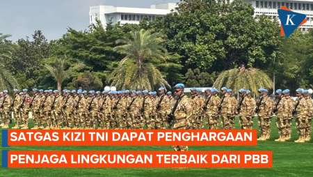 Satgas Kizi TNI Raih Penghargaan Penjaga Lingkungan Terbaik dari PBB