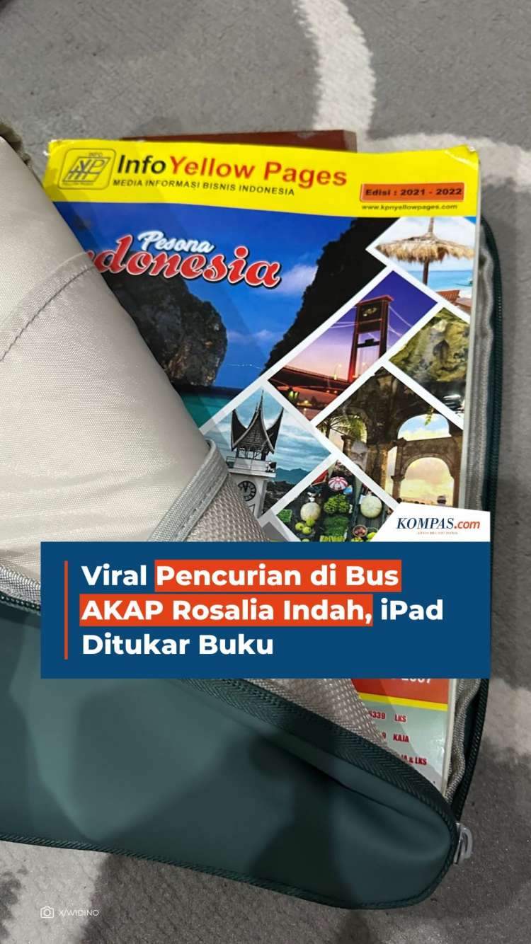 Viral Pencurian di Bus AKAP Rosalia Indah, iPad Ditukar Buku