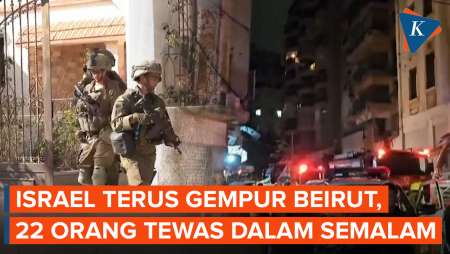 Dua Serangan Israel di Jantung Beirut Tewaskan 22 Orang, Bangunan Runtuh