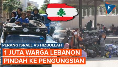 Khawatir Perang Israel-Hizbullah Pecah, Satu Juta Warga Lebanon Mulai Mengungsi