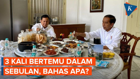 Kembali Bertemu Empat Mata, Jokowi dan Prabowo Telah Bertemu Tiga Kali dalam Sebulan