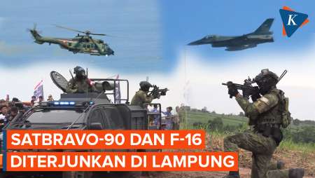 TNI AU Kerahkan Jet Tempur F-16 dan Satbravo-90 ke Lampung, Ada Apa?