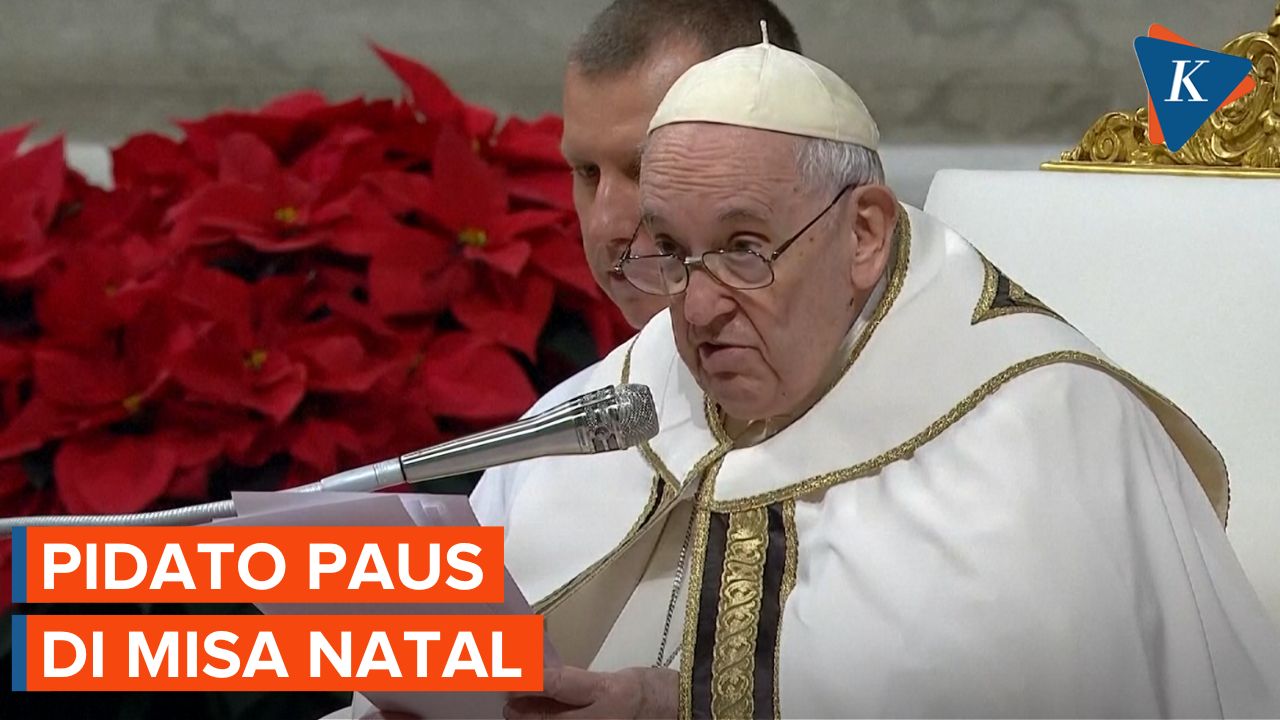Paus Fransiskus Soroti Konflik Rusia-Ukraina Saat Pimpin Misa Natal 2022