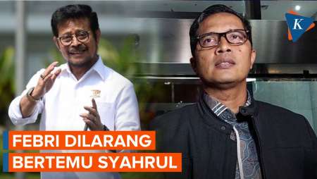KPK Larang Febri Diansyah Temui Syahrul Yasin Limpo, Kenapa?