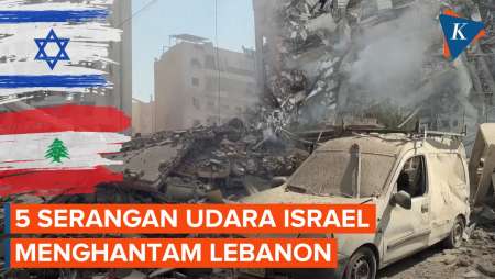 Israel Serang Lebanon, 5 Serangan Jet Tempur Hantam Selatan Beirut