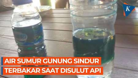 Tercemar BBM, Air Sumur Warga di Gunung Sindur Terbakar Disulut Api