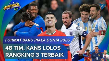 Format Baru Piala Dunia 2026: Diikuti 48 Tim, Kans Peringkat 3 Terbaik Lolos Fase Gugur