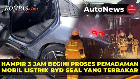 Pemadaman Kebakaran Mobil Listrik BYD Seal Hampir 3 Jam