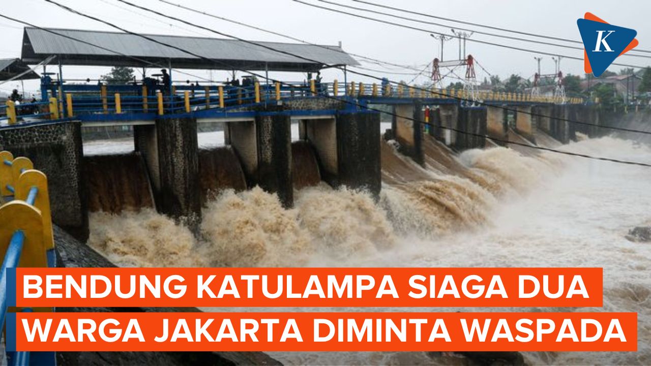 Bendung Katulampa Sempat Berstatus Siaga Dua , Warga Bantaran Kali Ciliwung Jakarta Diminta Waspada